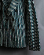"MARNI" Geometric pattern double-breasted tailored jacket