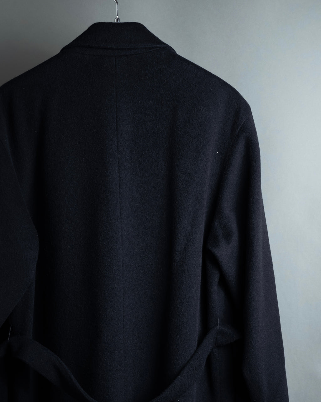 "VALENTINO" Double-breasted belted chester coat