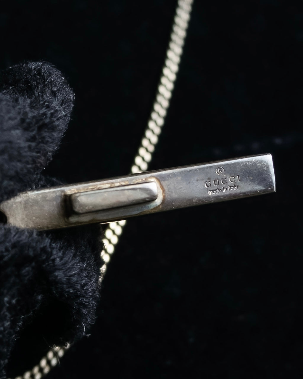 "GUCCI" Cross motif silver 925 necklace