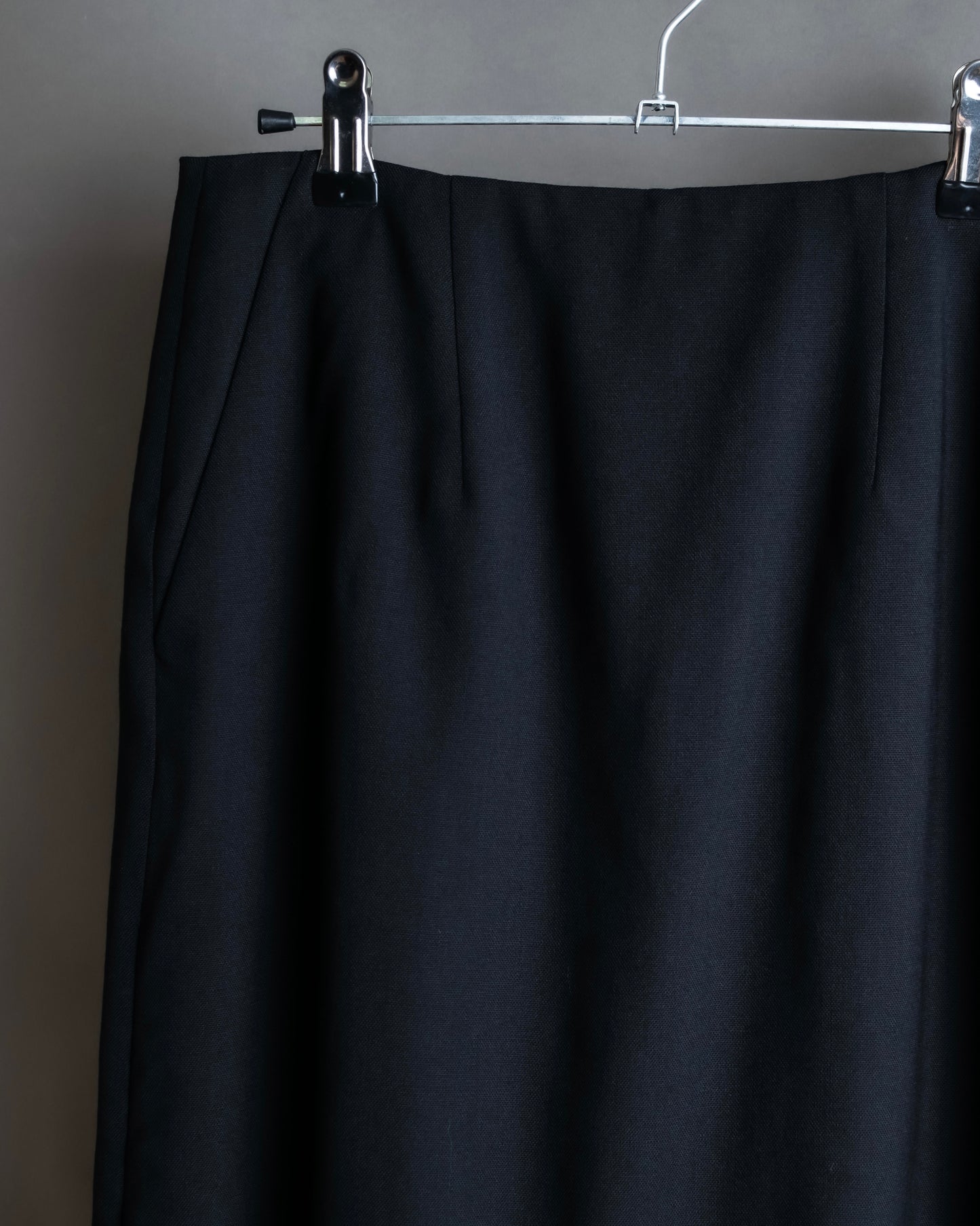 "MAISON MARGIELA" Side zip design mid ength flared skirt