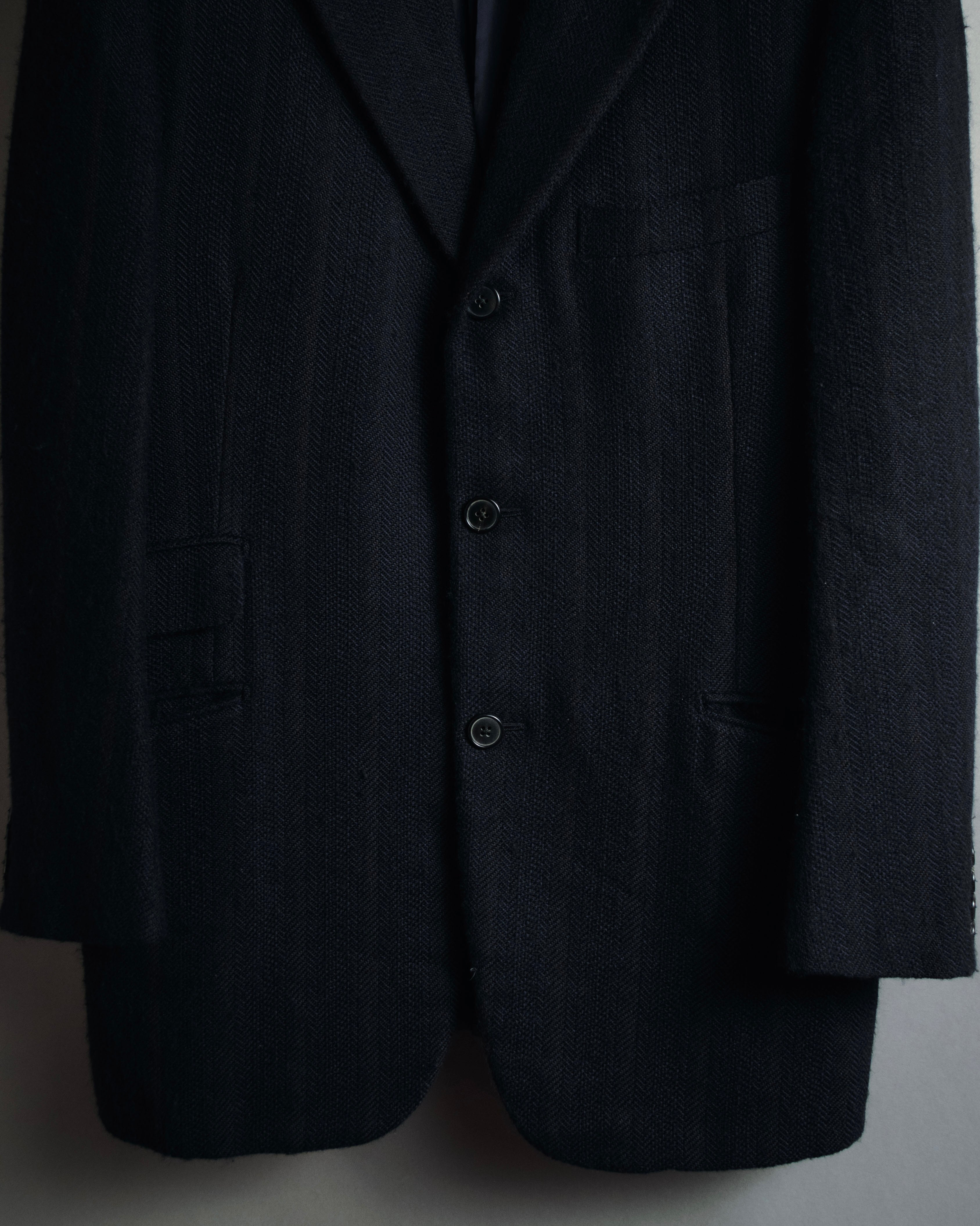 "HERMES" 90’s cashmere blend heritage vip limited tailored jacket