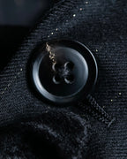 "PAUL SMITH" Peaked lapel tailored jacket and tapered slacks in glittery striped pattern set up