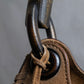 "GUCCI" Suede wood handle hobo bag