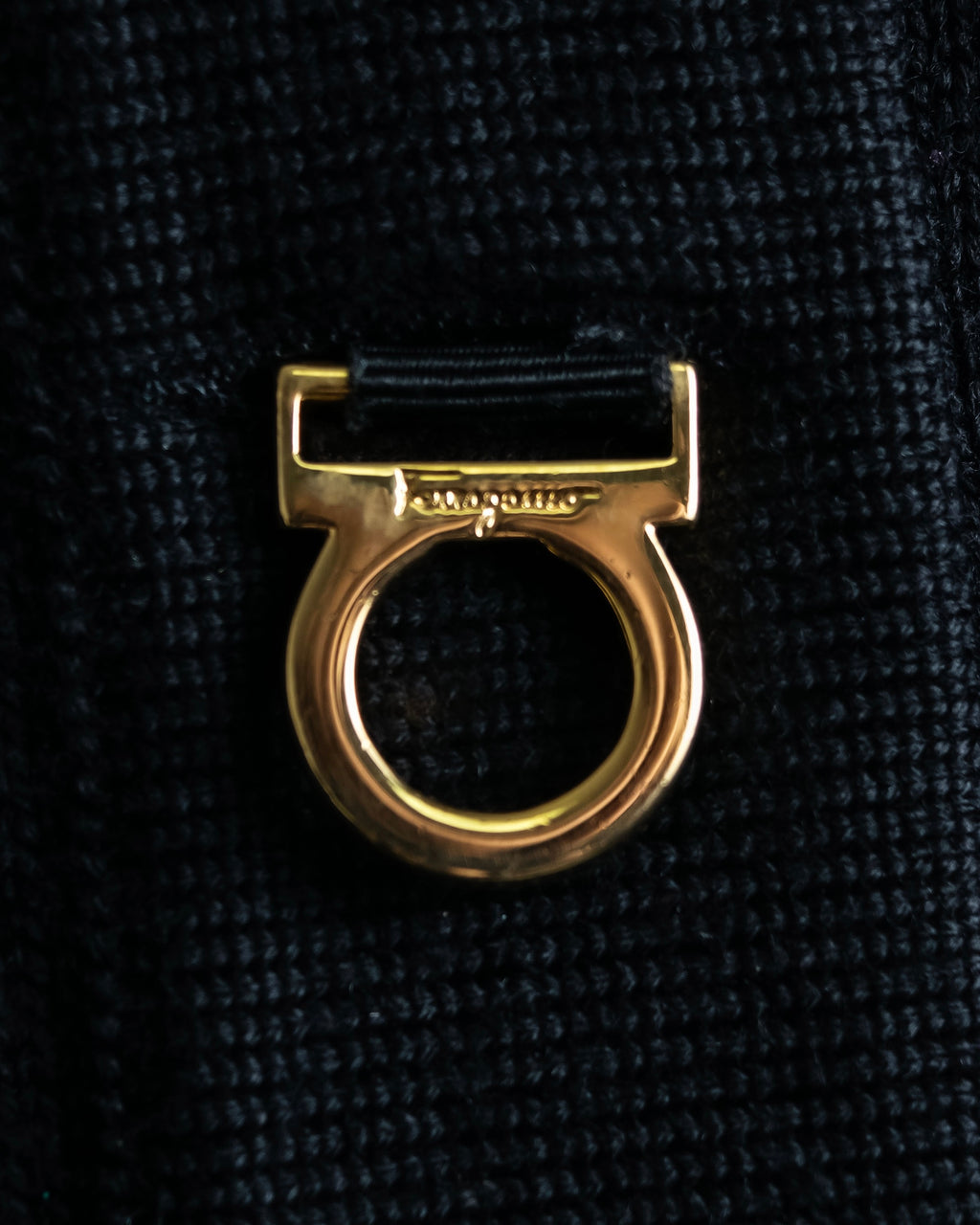 "Salvatore Ferragamo" Gancini design rayon mix cardigan