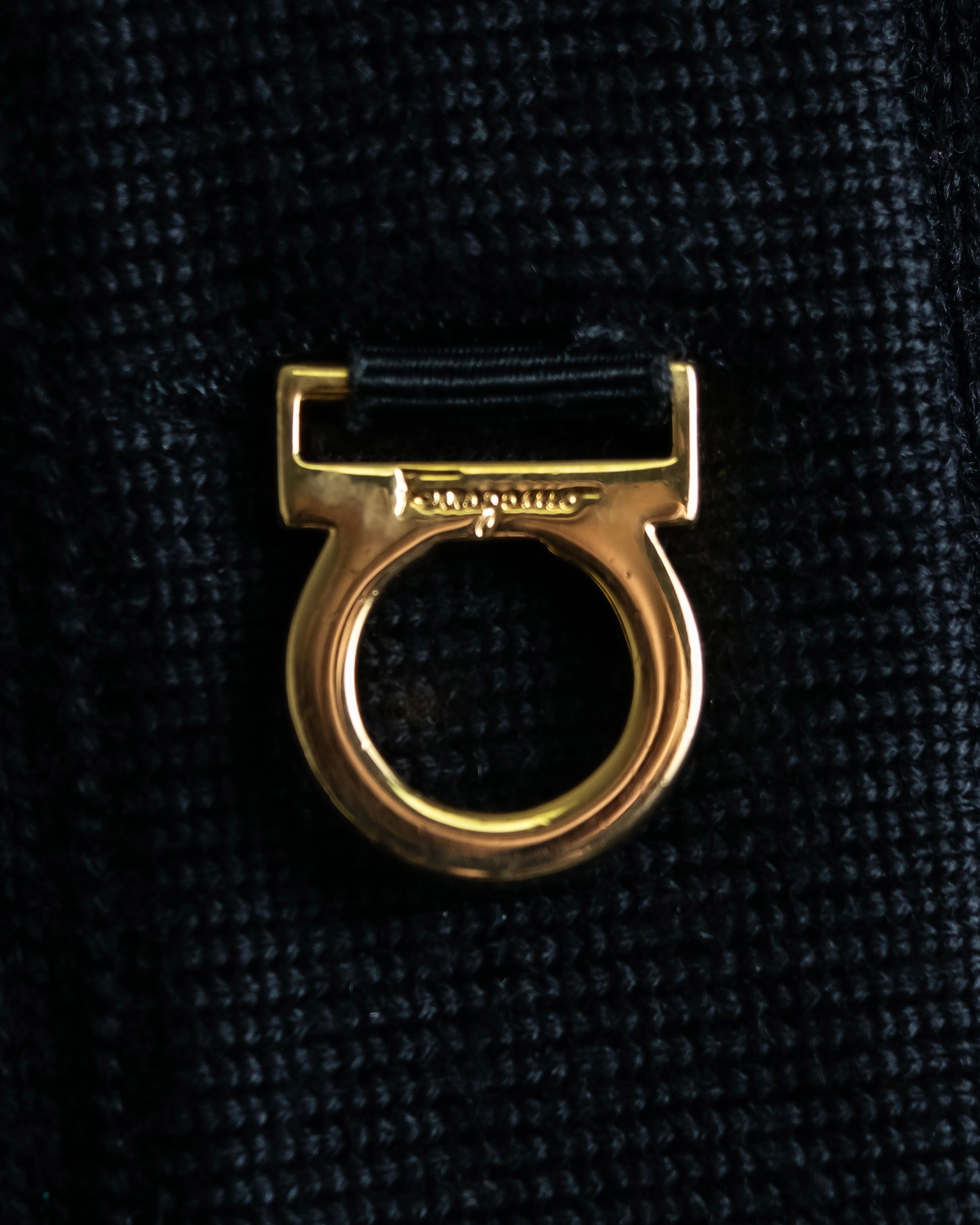 "Salvatore Ferragamo" Gancini design rayon mix cardigan