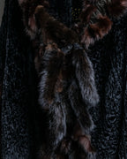 "FENDI" 1970's oversized astrakhan fur coat