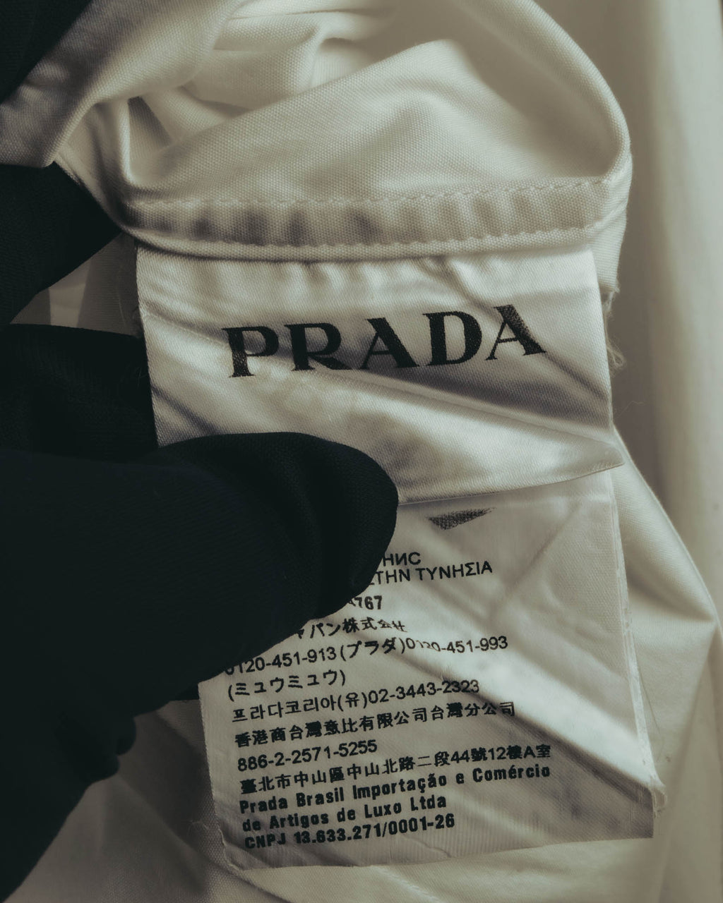 -SPECIAL- "PRADA" 10's-20's Stretch cotton silk-touch dress shirt