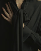 "Maison Margiela" 16SS Bow tie draping shirt