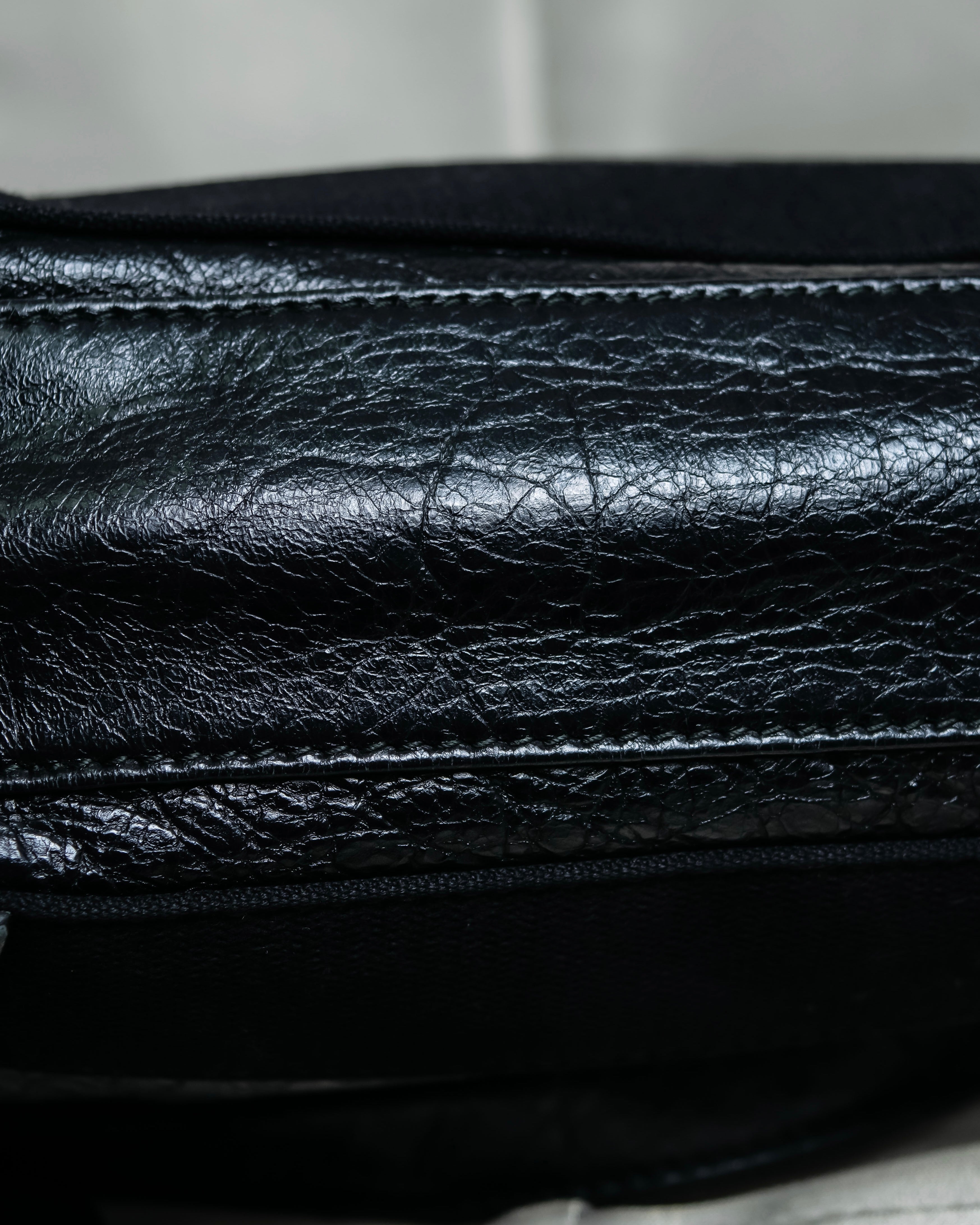 “Balenciaga”  navy cavas xs hand bag