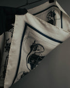 "Hermès" Classic ex libris silk scarf