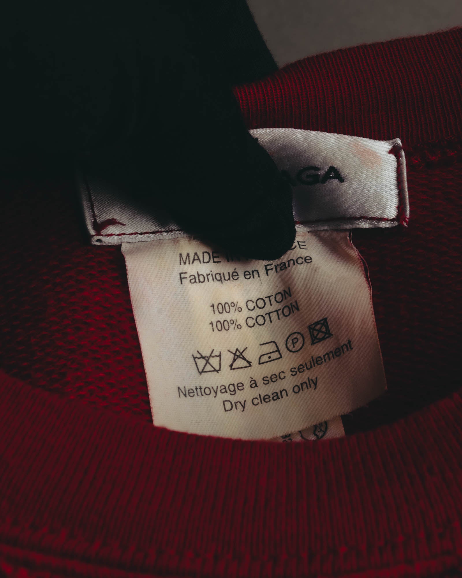 "BALENCIAGA" 00's Sleeveless cotton sweatshirt
