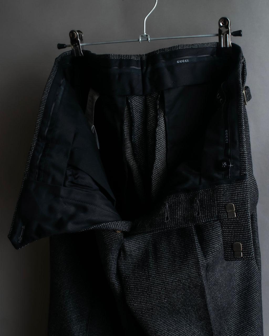 "GUCCI" 90's Tom Ford period bird eye weave set up