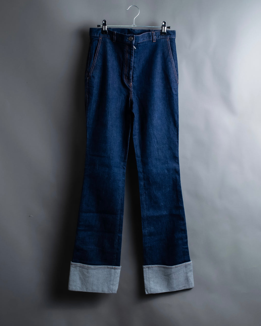 "BOTTEGA VENETA" Wide straight silhouette fisherman denim pants