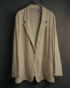 -MOOD Vintage Collections- 90’s-00’s Single button linen blend jacket