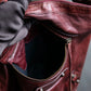 “BALENCIAGA” The Day leather one shoulder bag (burgundy)