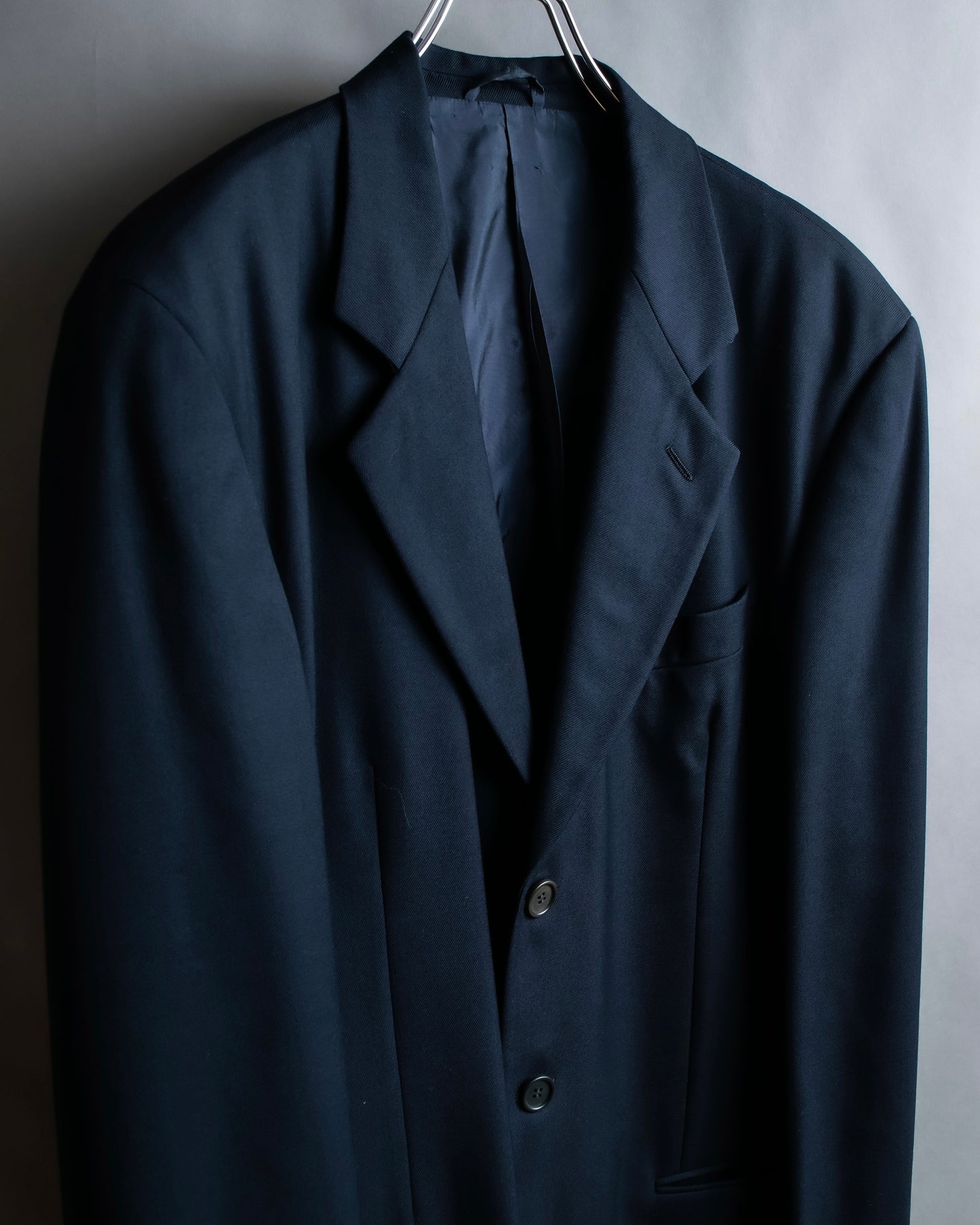 "GIORGIO ARMANI" Long length tailored jacket ＆wide tapered slacks set up