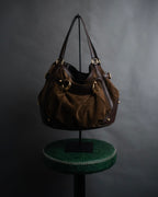 -SPECIAL- “GUCCI” 2005-2008 suede toggle shoulder bag