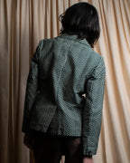 "MARNI" Geometric pattern double-breasted tailored jacket