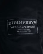 "Burberrys" 90’s dark check wool cashmere blend tailored jacket