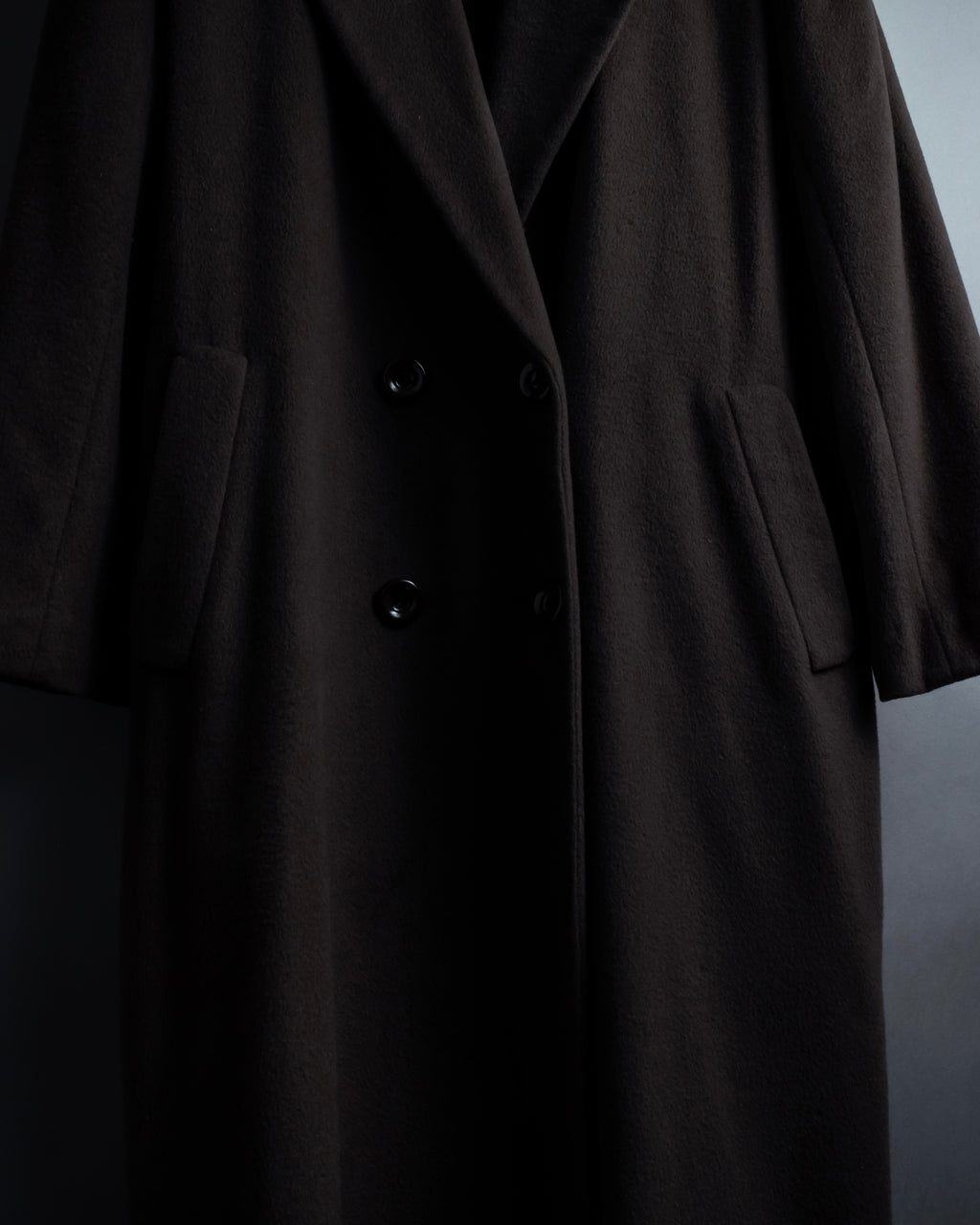 "Vintage 100% pure cashmere long chester coat"