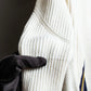 "ALEXANDER WANG" Asymmetrical tilden design knit switching sweater