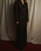 Abrigo de lana cepillada de un solo botón "BOB"