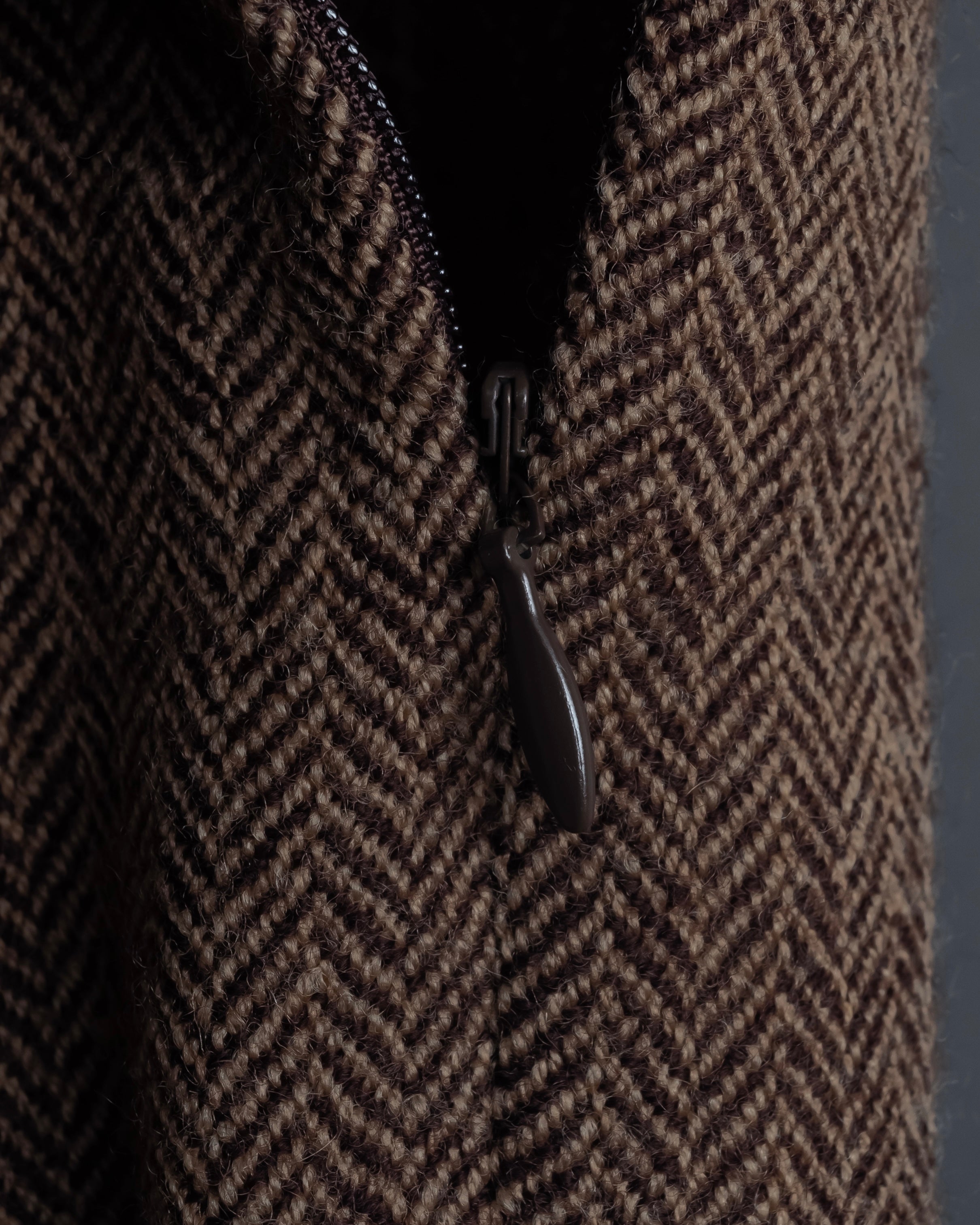 "FENDI" Velvet switching design herringbone set up