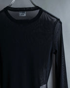 “Jean Paul Gautier” Fringe detailed  asymmetry shear top