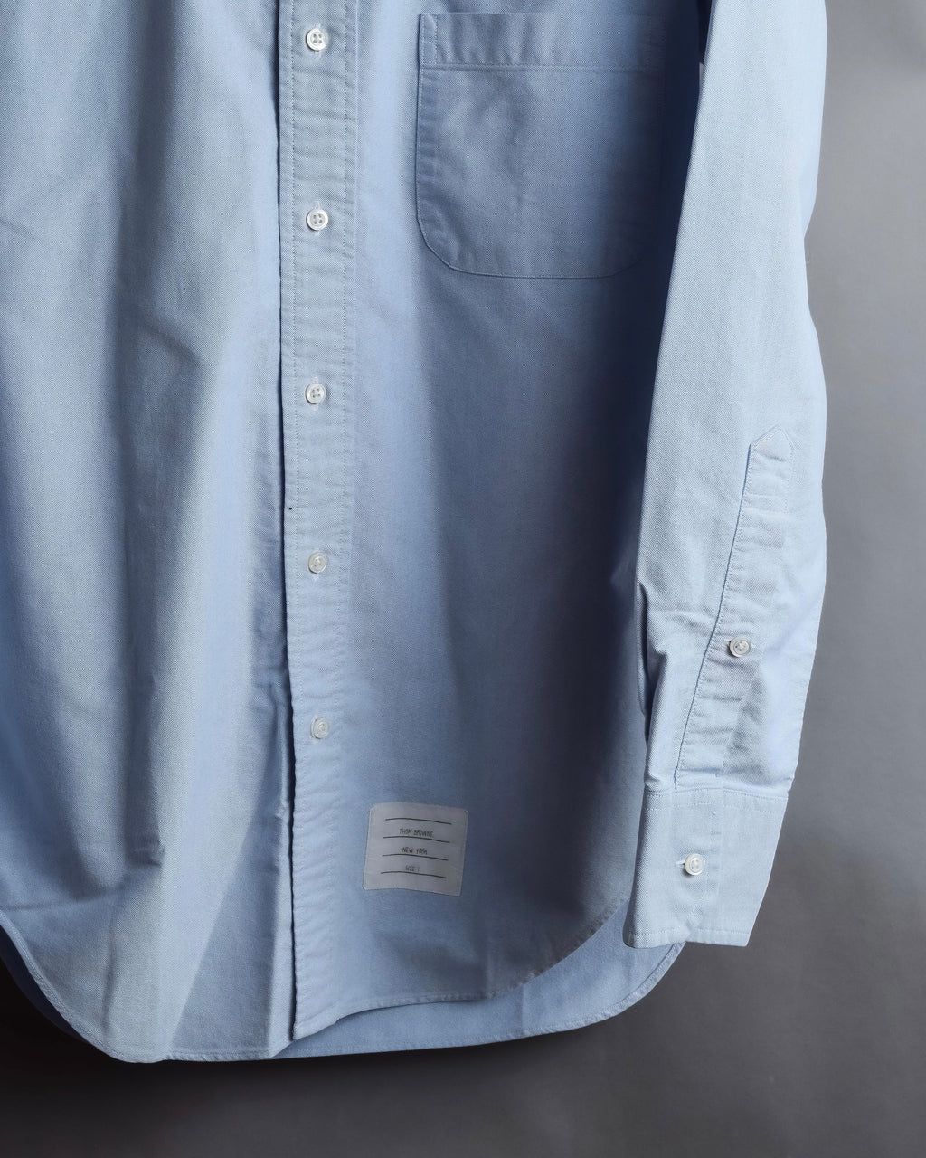 "THOM BROWNE" Hidden tricolor design cotton shirt