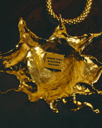 -SPECIAL- “HERMÈS” 90’s Sun face sculptural pendant necklace