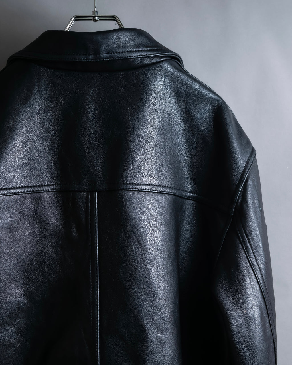 "M. JULIAN" High quality leather single riders blouson