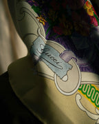 "GUCCI" Baroque painting pattern silk scarf