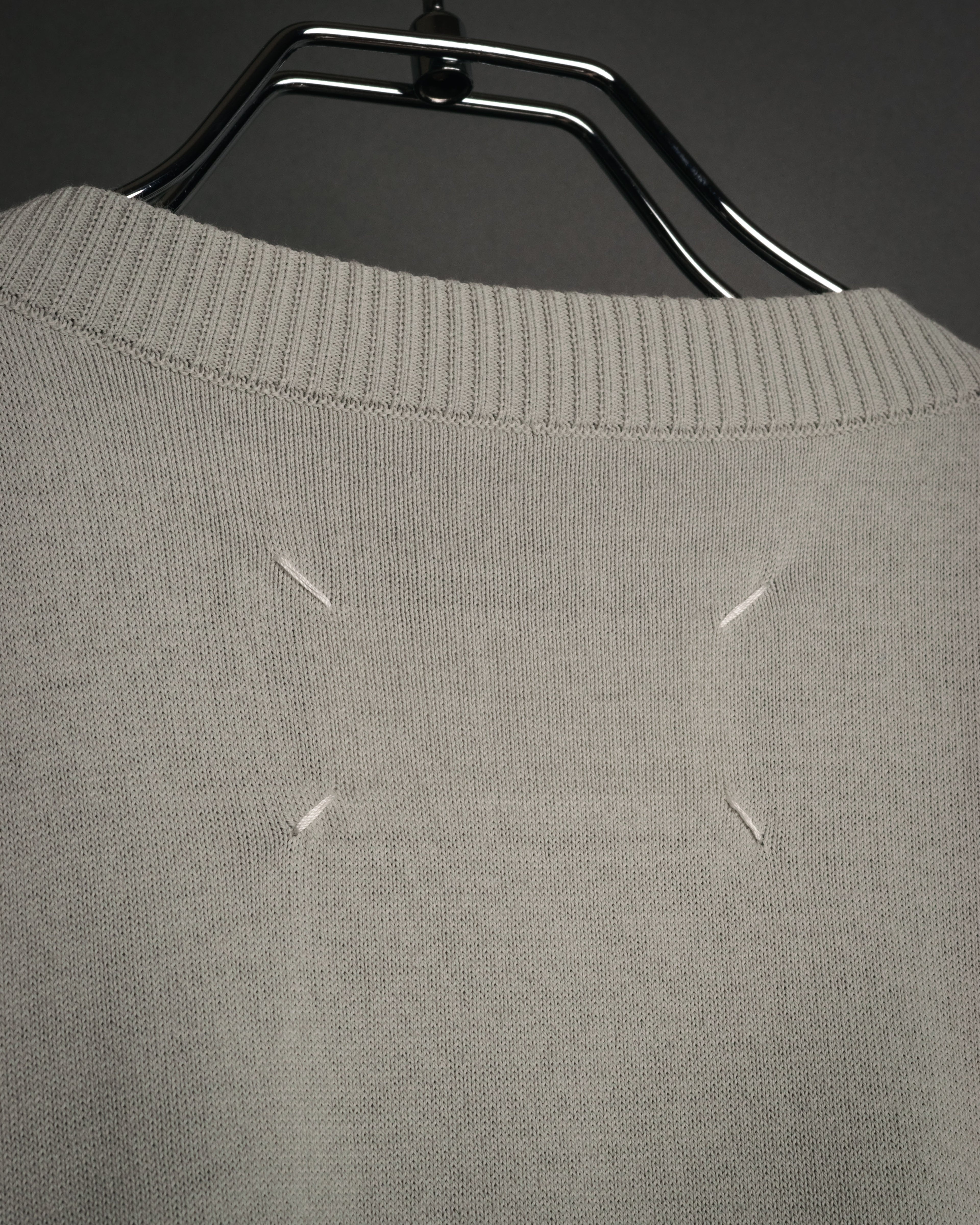“Maison Margiela” 2015SS deconstructed cape knit top