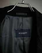 "BURBERRY" Thick wale corduroy oversized tailored jacket