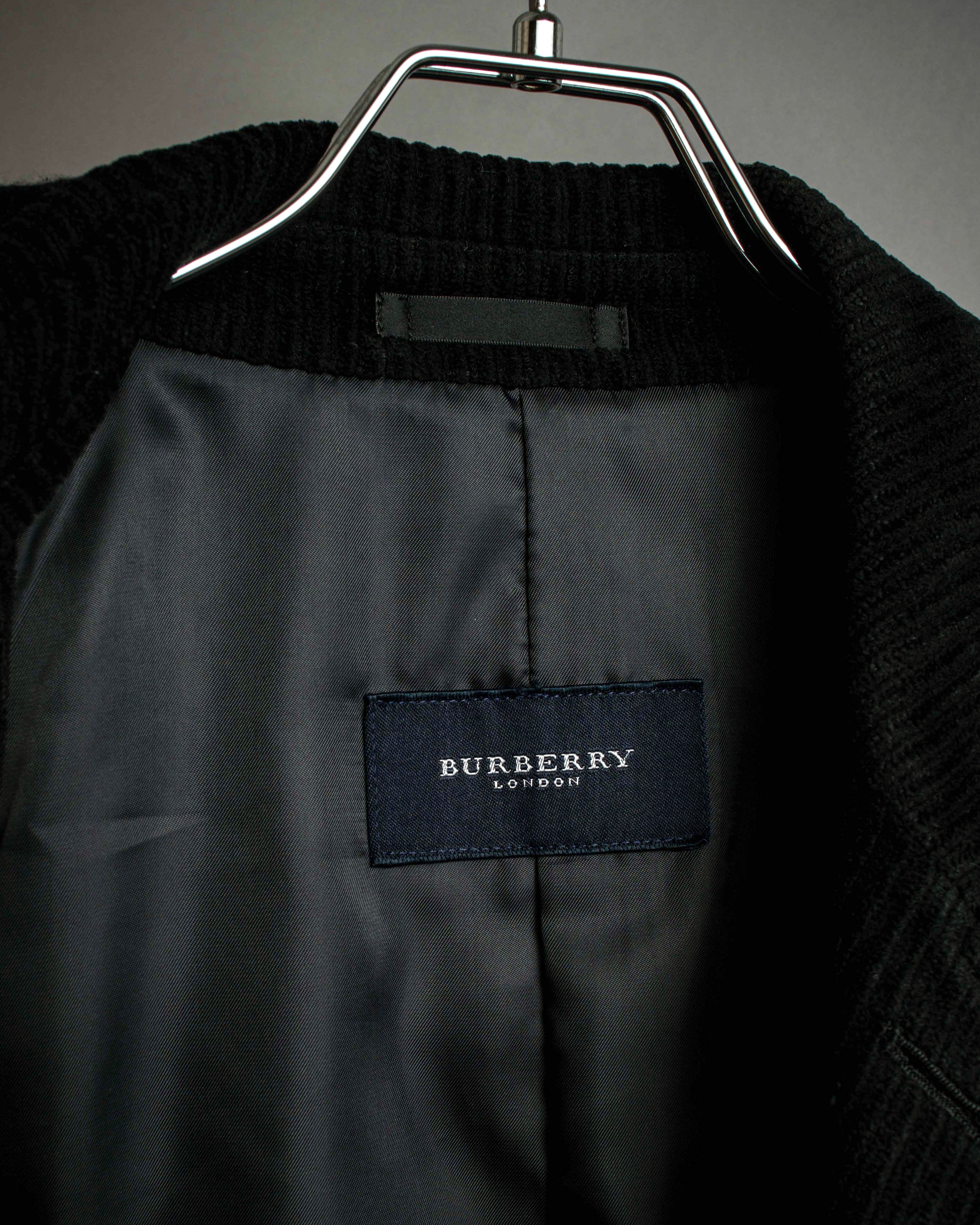 "BURBERRY" Thick wale corduroy oversized tailored jacket