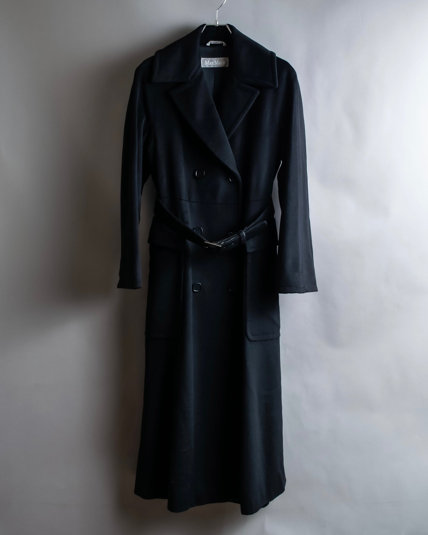 "Max Mara" Belted double breasted maxi trench coat