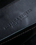 "BOTTEGA VENETA" Gradient emerald color leather loafers