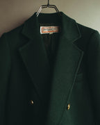 "Yves Saint Laurent" late 80's-early 90's Structured wool mohair double breasted coat