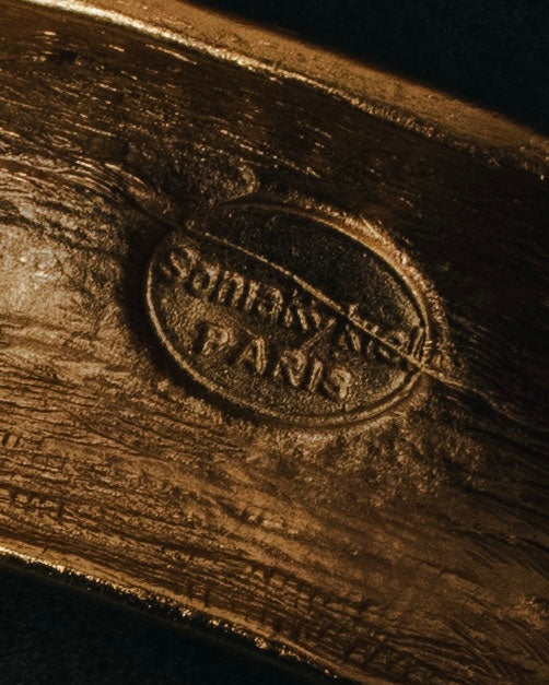 索尼娅·里基尔 80年代末至90年代初哑光金镀仿珍珠伊特鲁里安复兴风格手镯