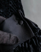 "EMPORIO ARMANI" Velvet dot beautiful pleated dress