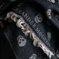 "Alexandar McQueen" Skull pattern fringe design large stole