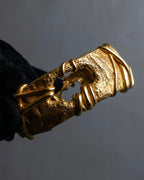 "Christian Lacroix" Sculptural detail gold bracelet