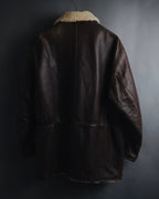 "Christian Dior" 80’s-90’s deerskin shearling collar leather jacket
