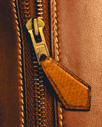 -SPECIAL- "Hermès" 80's Structured leather shoulder bag