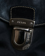 "PRADA" Nylon leather combination one shoulder bag