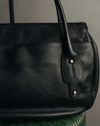 “Salvatore Ferragamo“ 2000’s Wood Gancini leather shoulder bag
