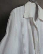 -SPECIAL- “Christian Dior” 90’s-00’s pleated bib dress shirt