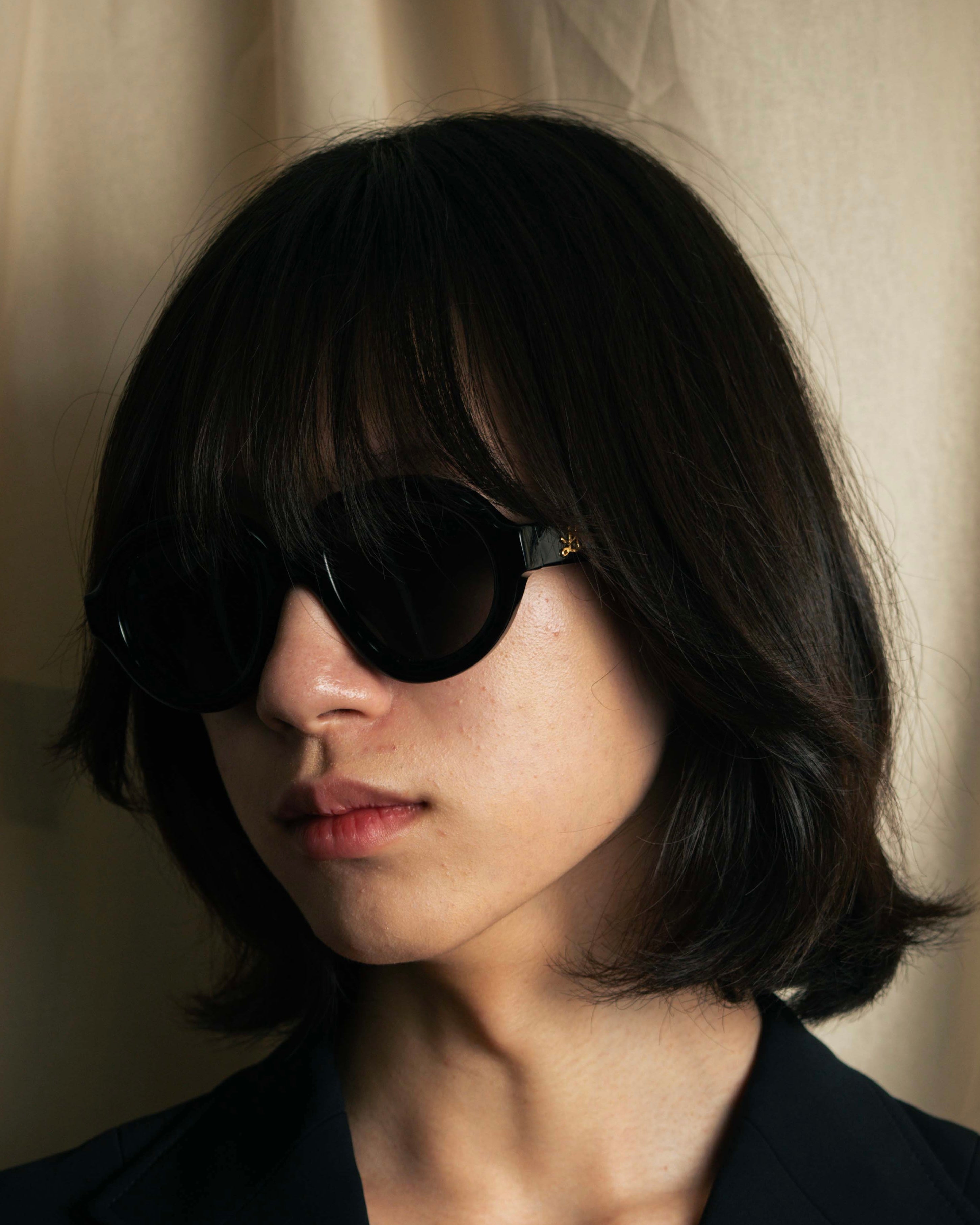 "LOEWE" Thick rim oval frame sunglasses