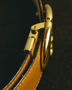 “Gucci” Leather reversible Double G belt