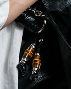 "GUCCI" Bamboo design combination chain shoulder leather bag